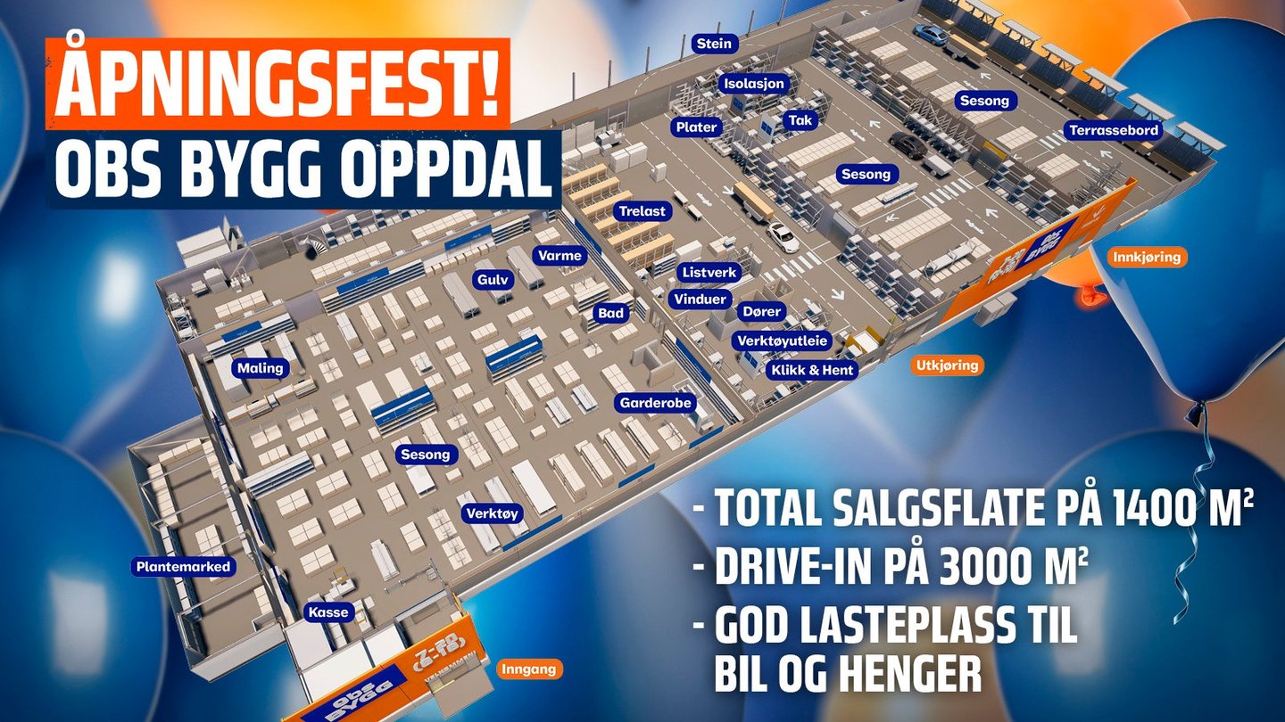 Nyåpning: Obs BYGG Oppdal