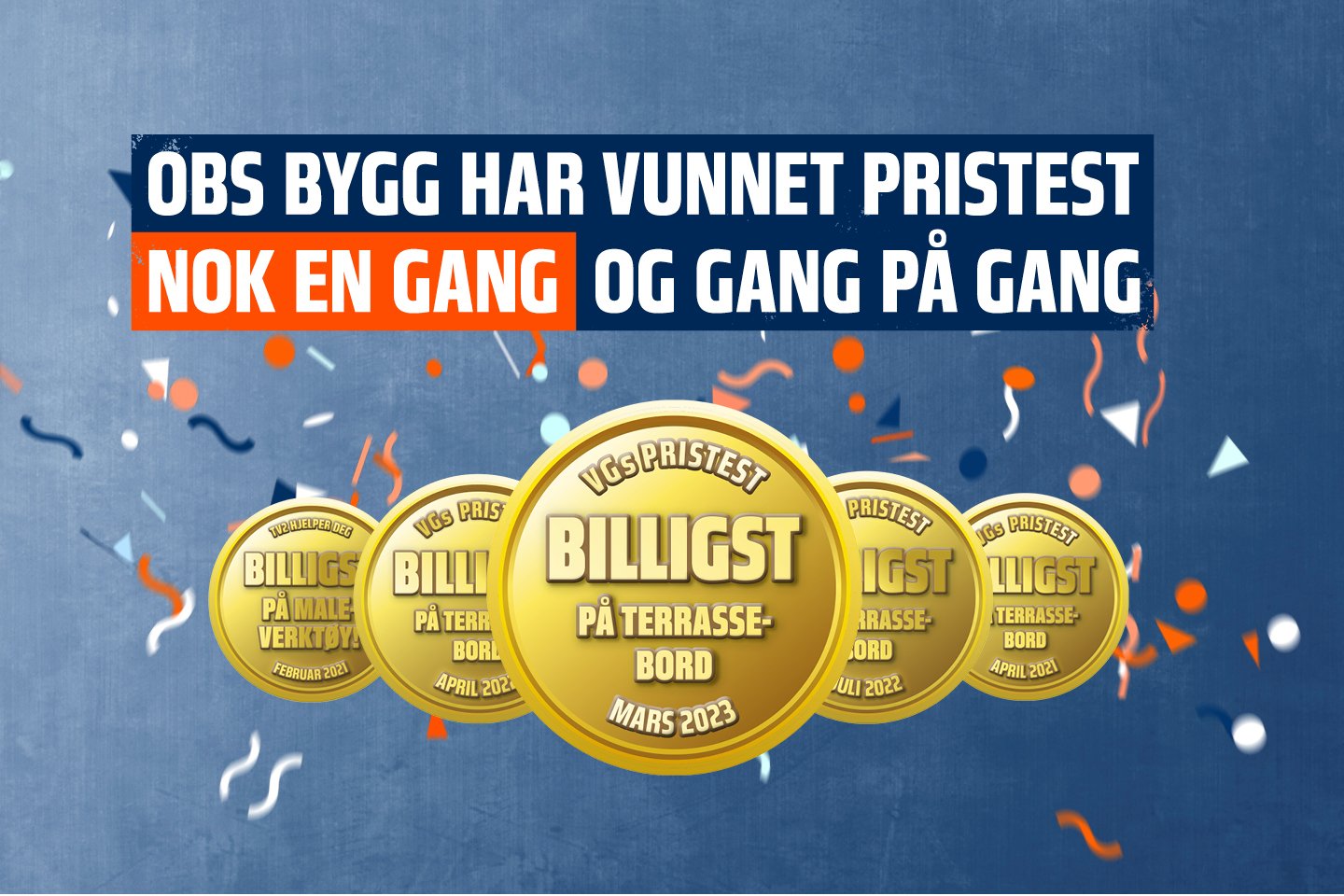 Obs BYGG billigst på terrassebord – nok en gang!