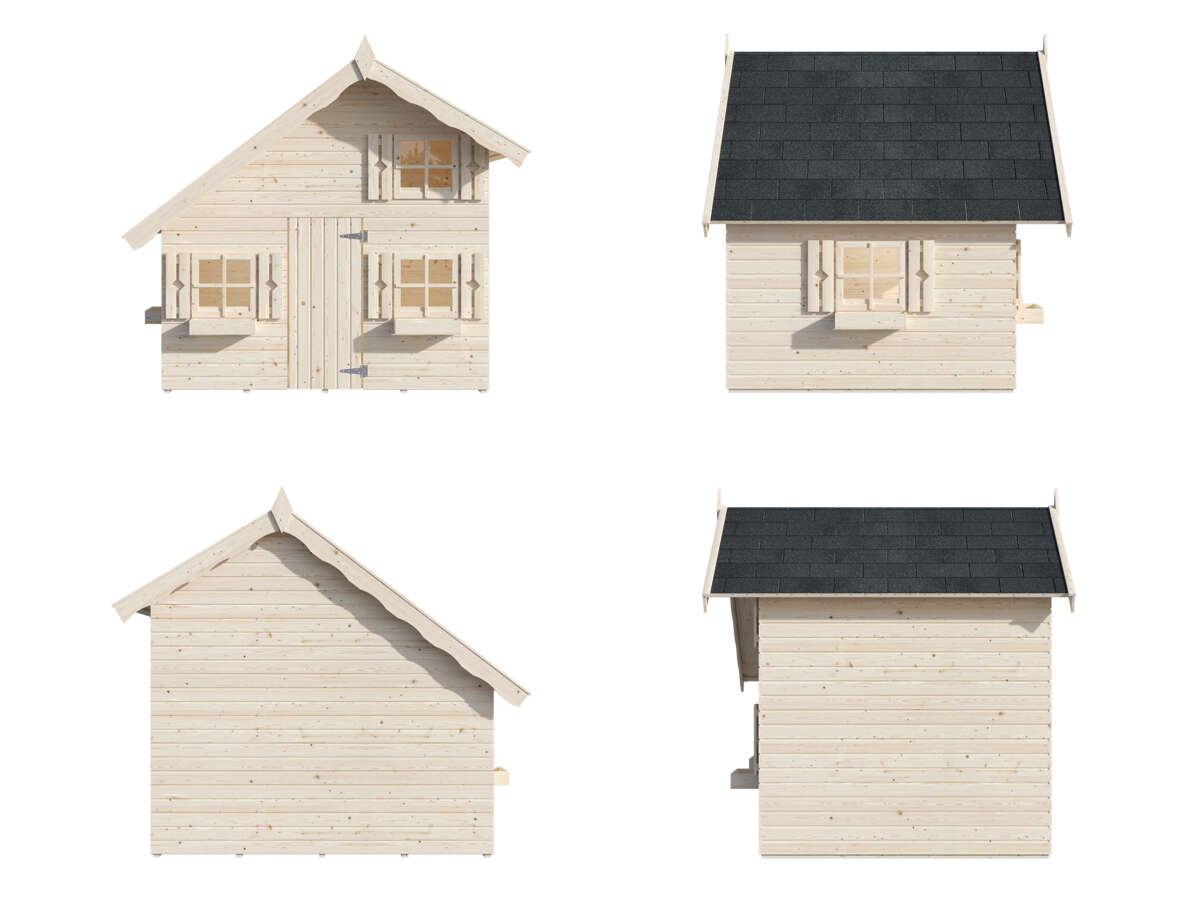 Palmako Rødhette lekehus 3,8 m2
