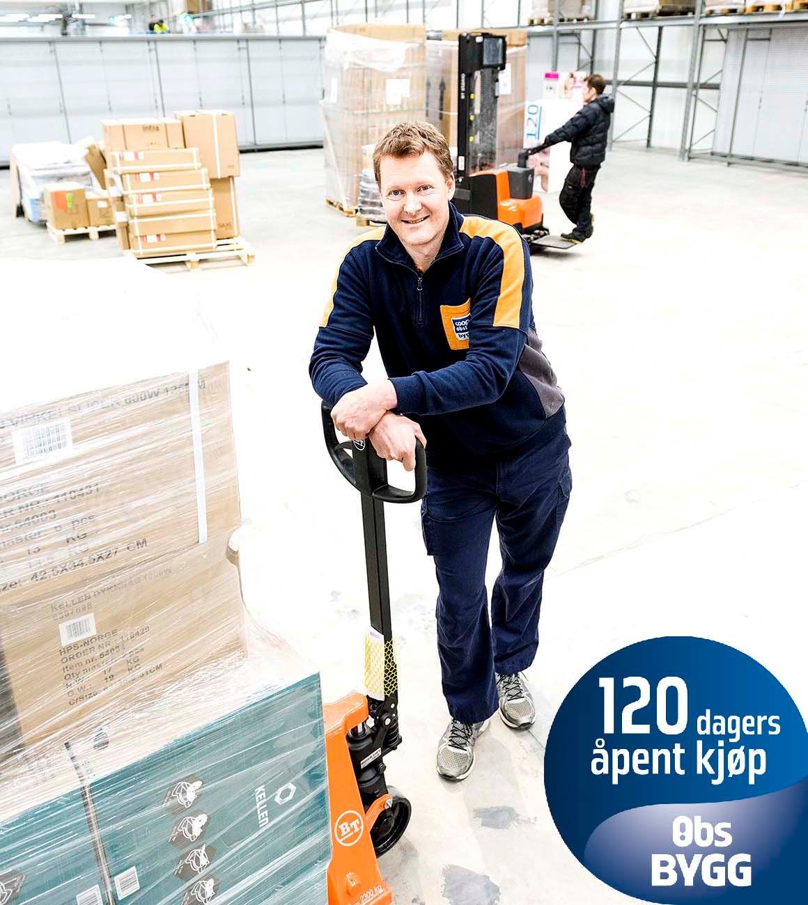 Obs BYGG ansatt triller varer i varehus