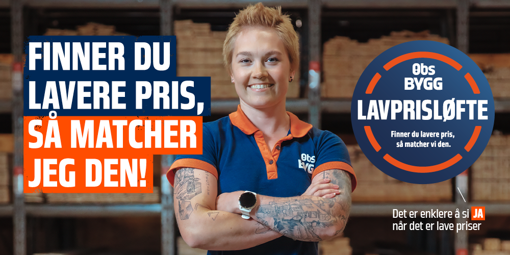 Finner du lavere pris, så matcher vi den!