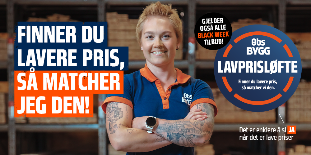 Finner du lavere pris, så matcher vi den!