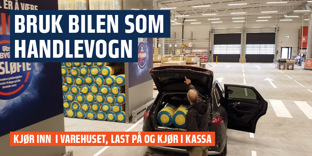 Med bilen som handlevogn