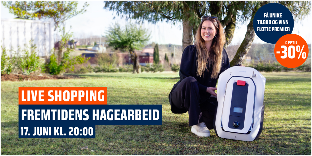 Live-shopping om fremtidens hagearbeid