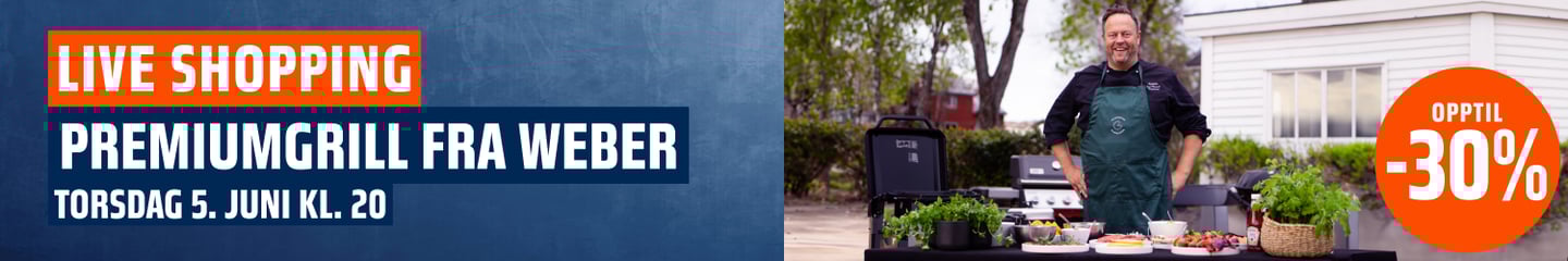 Live shopping - Premiumgrill fra Weber