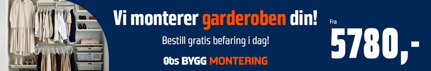 Montering garderobe