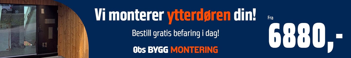 Montering ytterdør