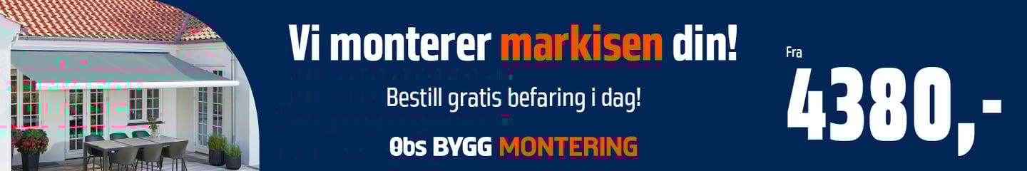 Montering markise