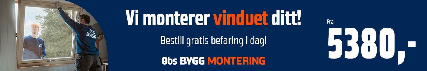Montering vindu
