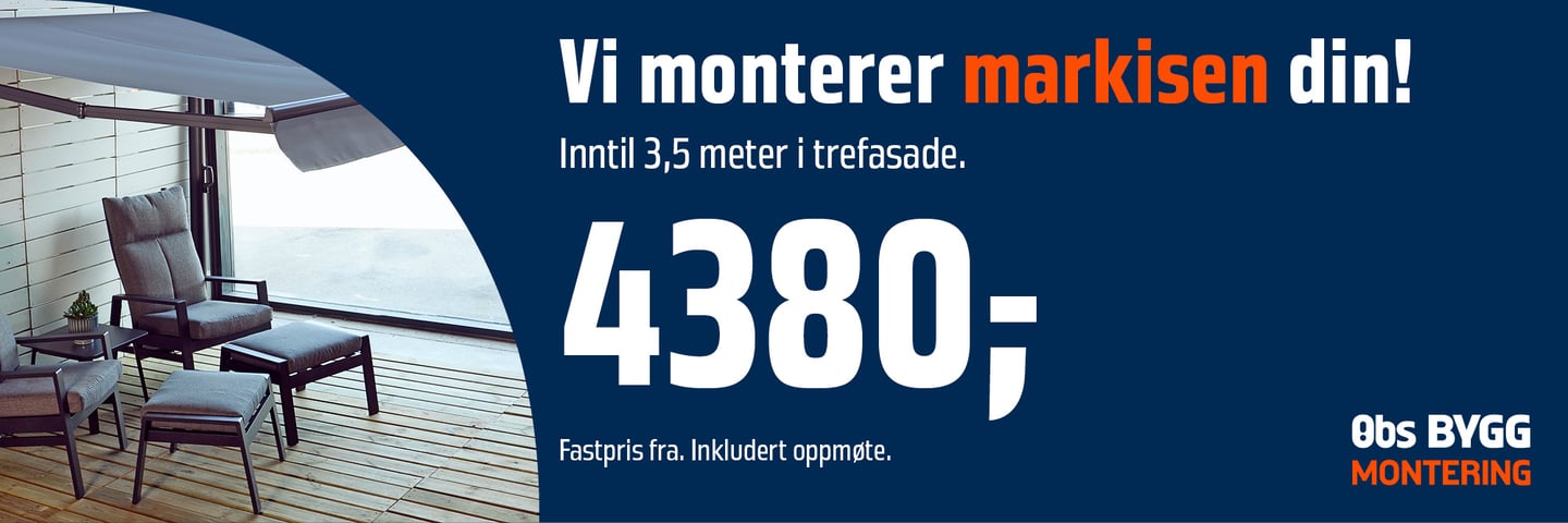 Montering markise