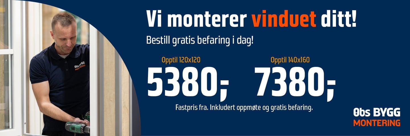 Montering vindu