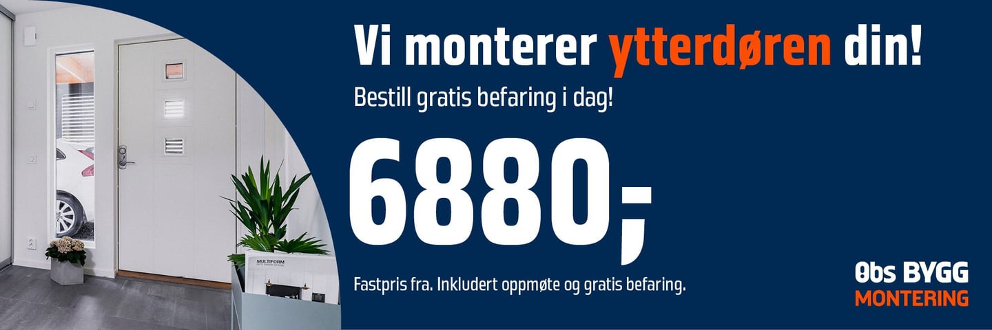Montering ytterdør