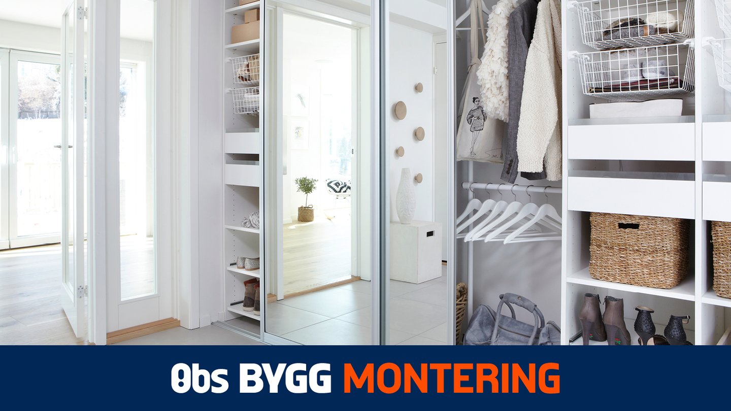 Montering av garderobeskap