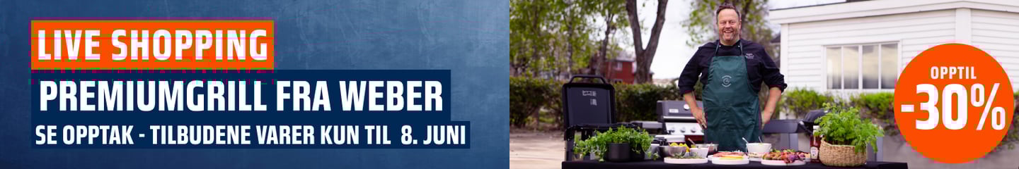 Live shopping - Premiumgrill fra Weber