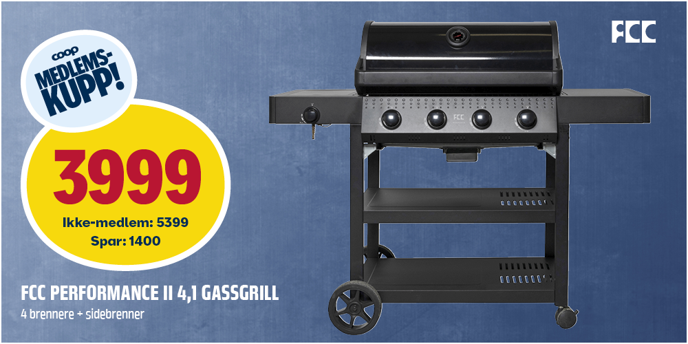 FCC Performance II 4.1 gassgrill - Folkegrillen!