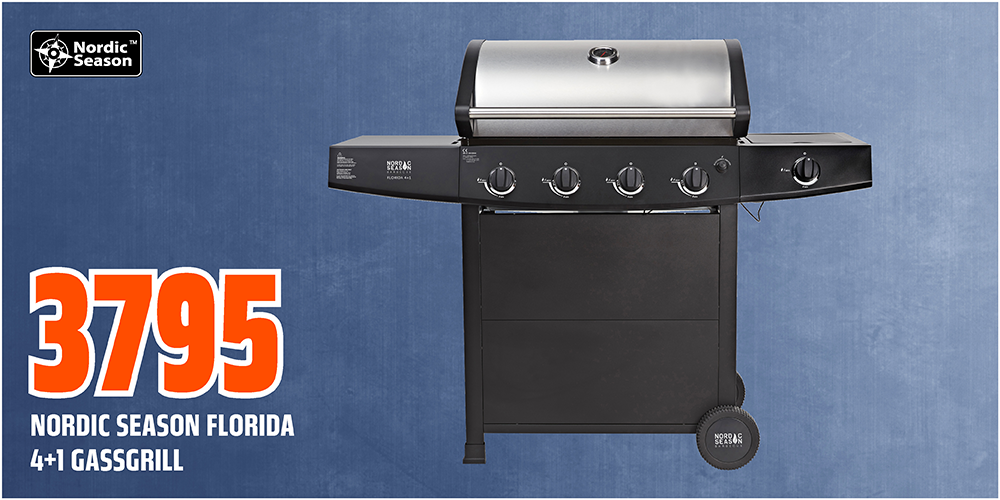 Nordic Season Florida 4+1 gassgrill