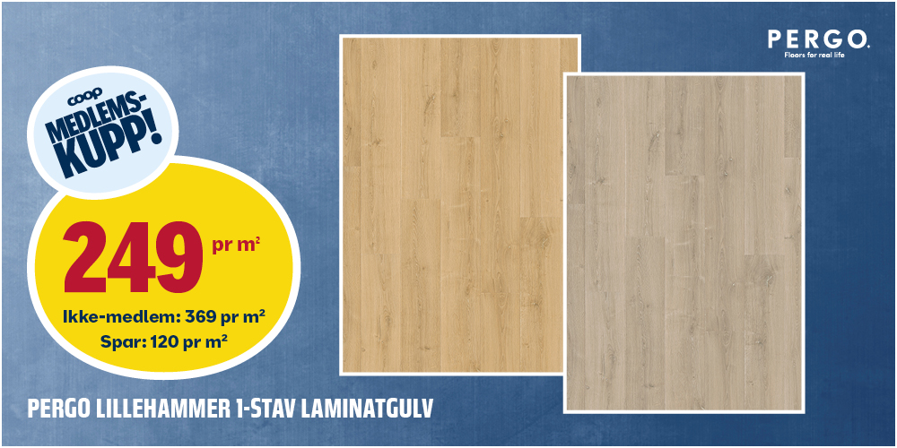 Pergo Lillehammer 1-stav laminatgulv
