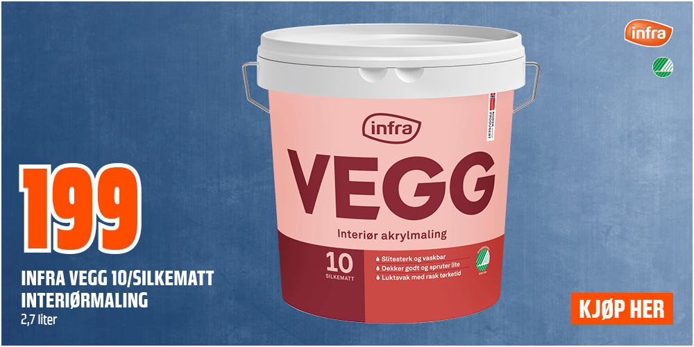 Infra Vegg 10 interiørmaling