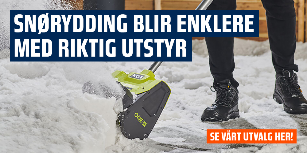 Snørydding blir enklere med riktig utstyr