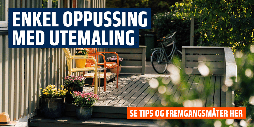 Enkel oppussing med utemaling