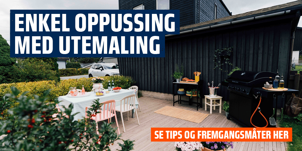 Enkel oppussing med utemaling