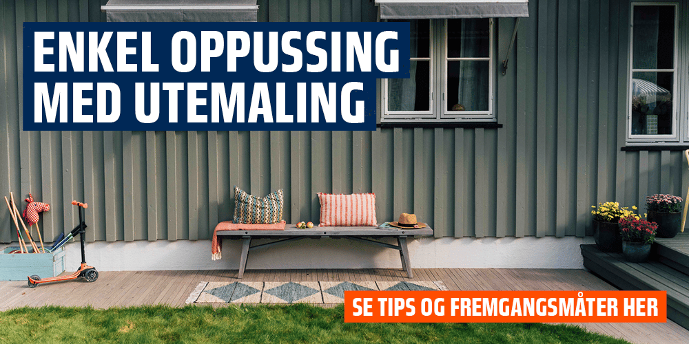 Enkel oppussing med utemaling