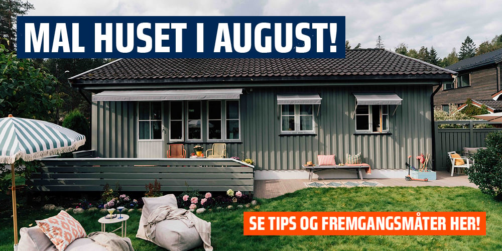 Mal huset i august!