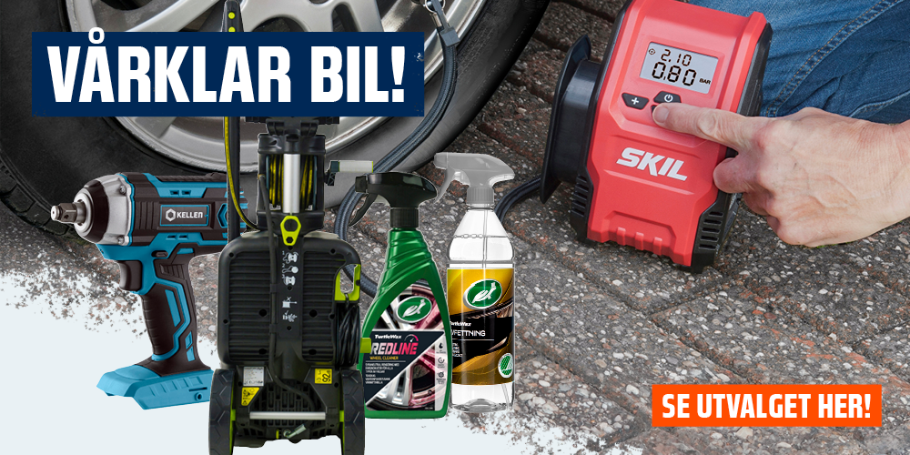 Gjør bilen vårklar med Obs Bygg