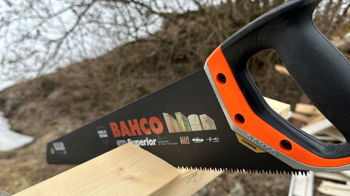 Bahco håndsag som sager i trevirke