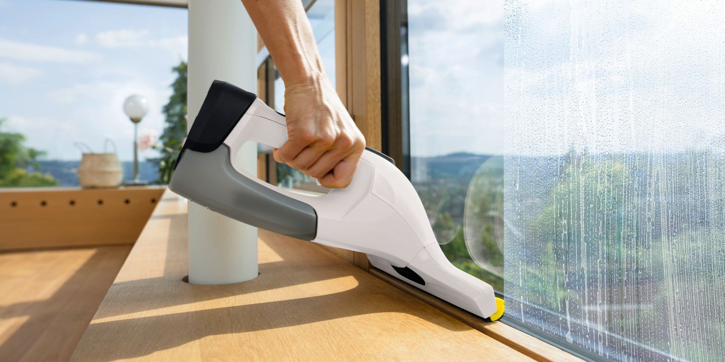 Vindusvasker fra Kärcher som gjør vinduene rene 