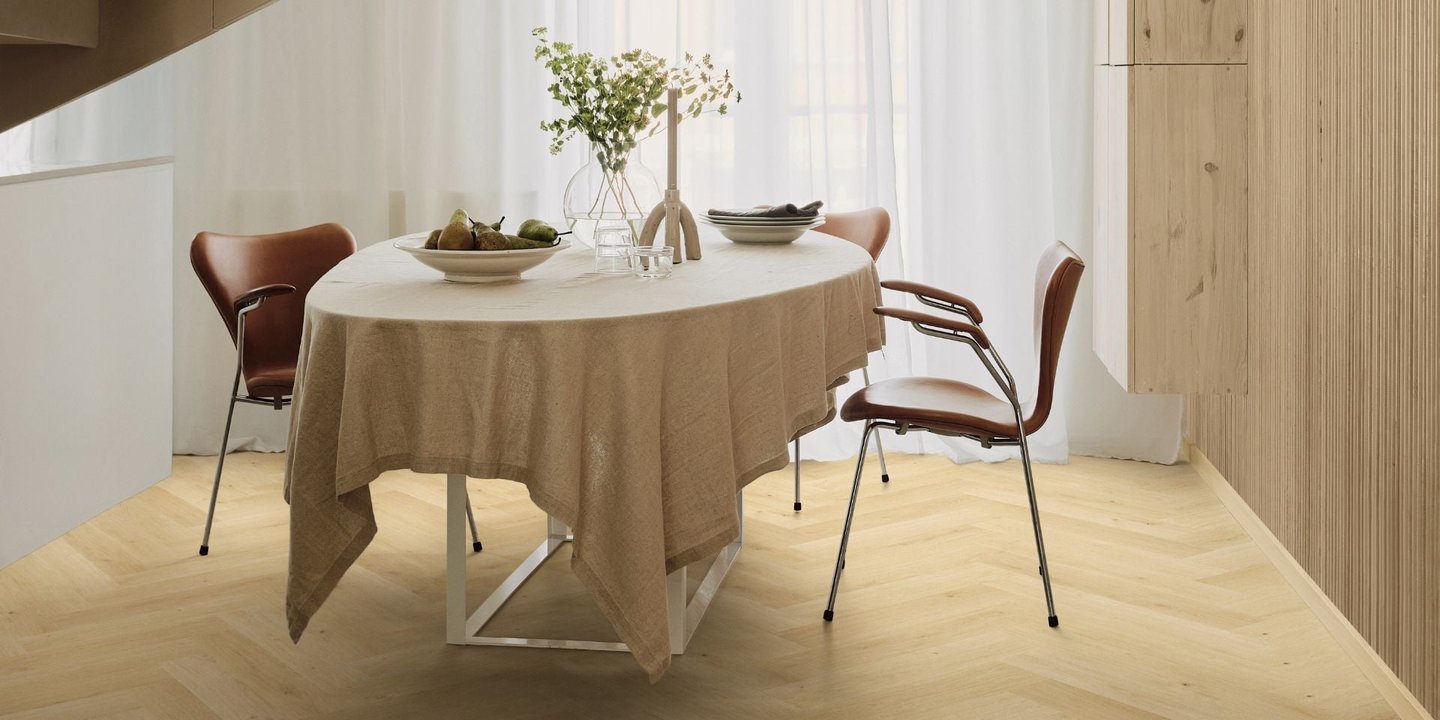 Slik løfter fiskebensgulv hele hjemmet