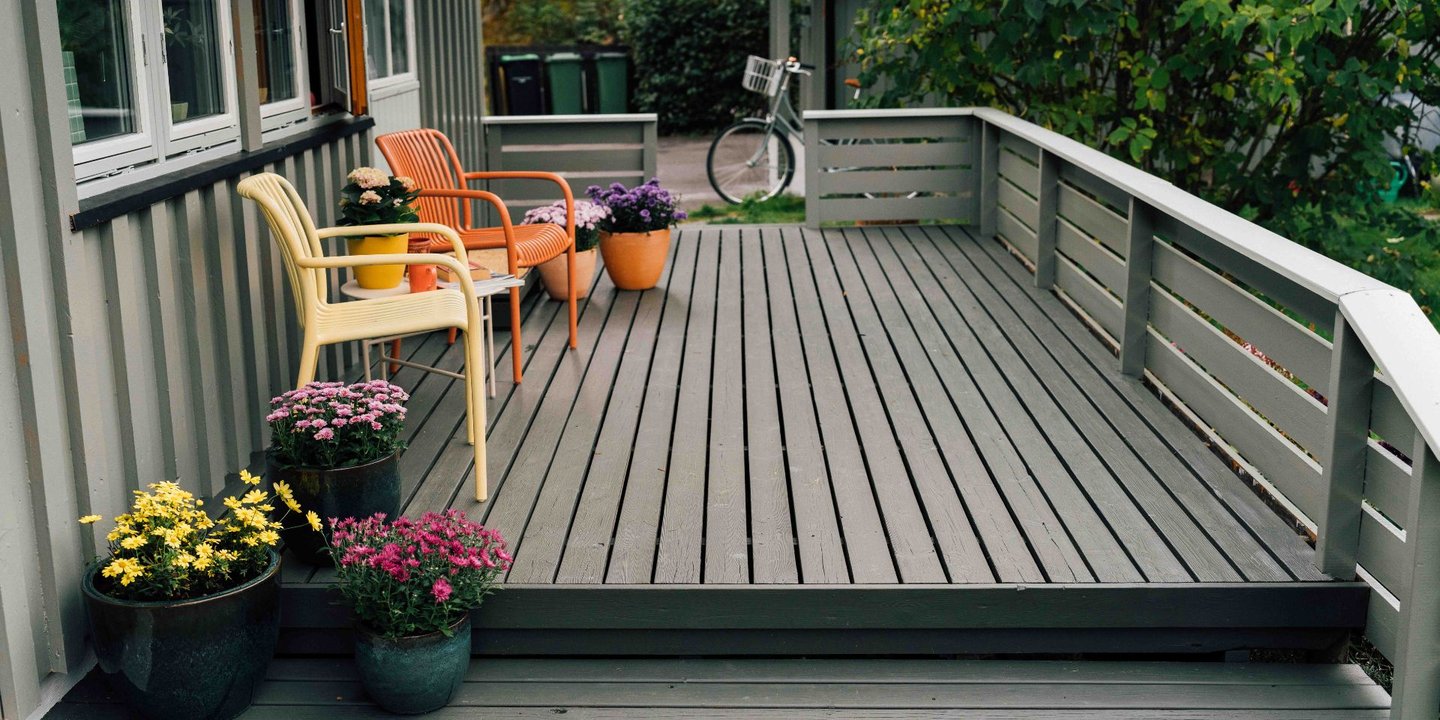 Slik maler du terrassen – steg for steg