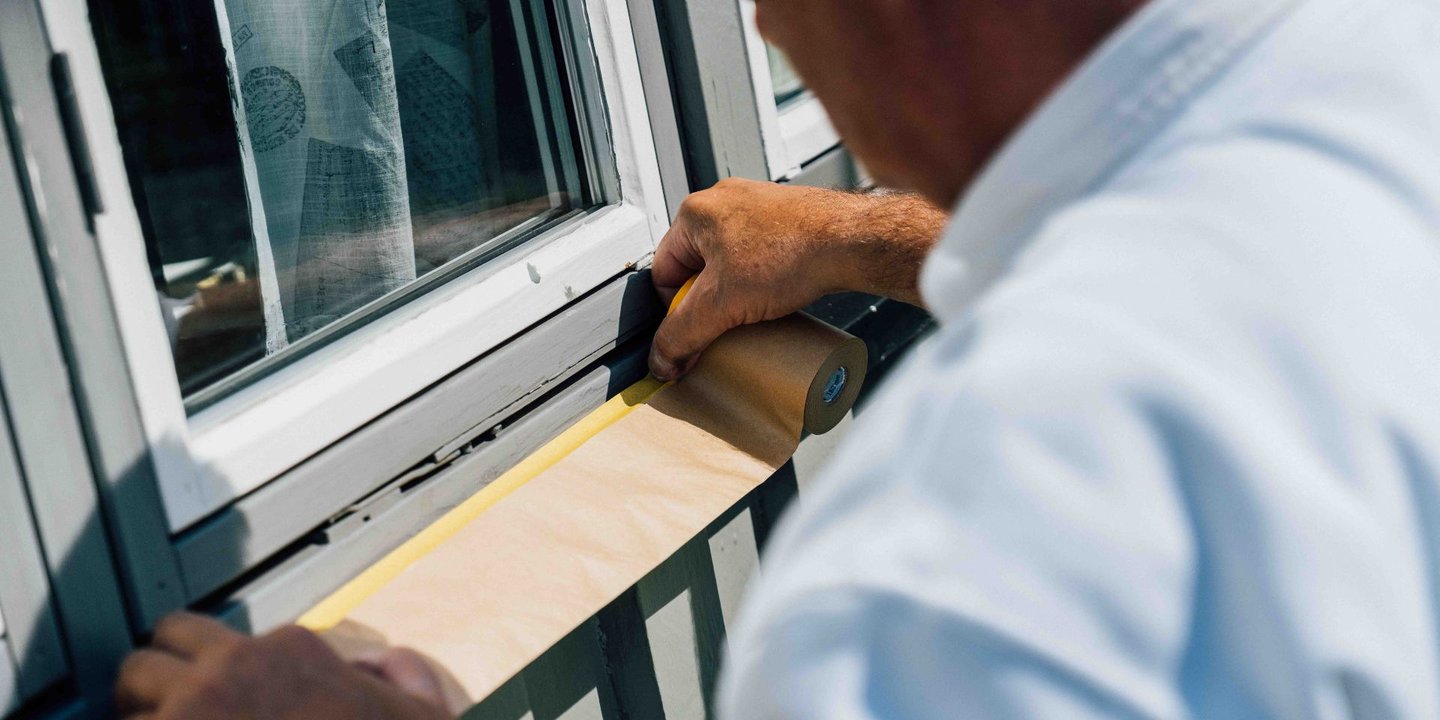 Slik maskerer du vinduene før maling