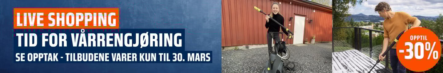 Live Shopping vårrengjøring med AVA.