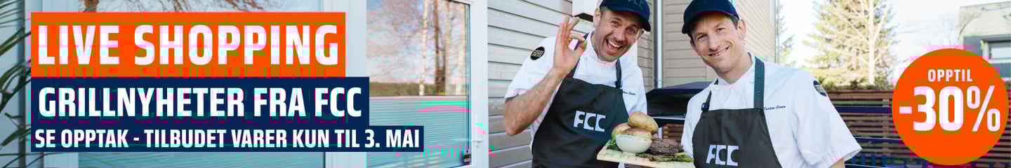 Live shopping med Obs BYGG og FCC