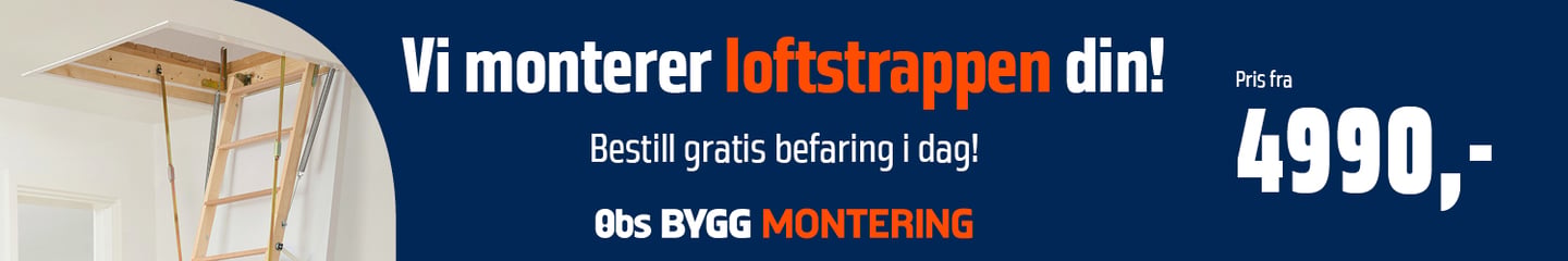 Vi monterer loftstrappen din!