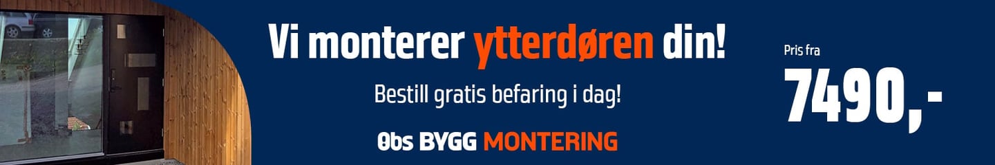 Vi monterer ytterdøren din!