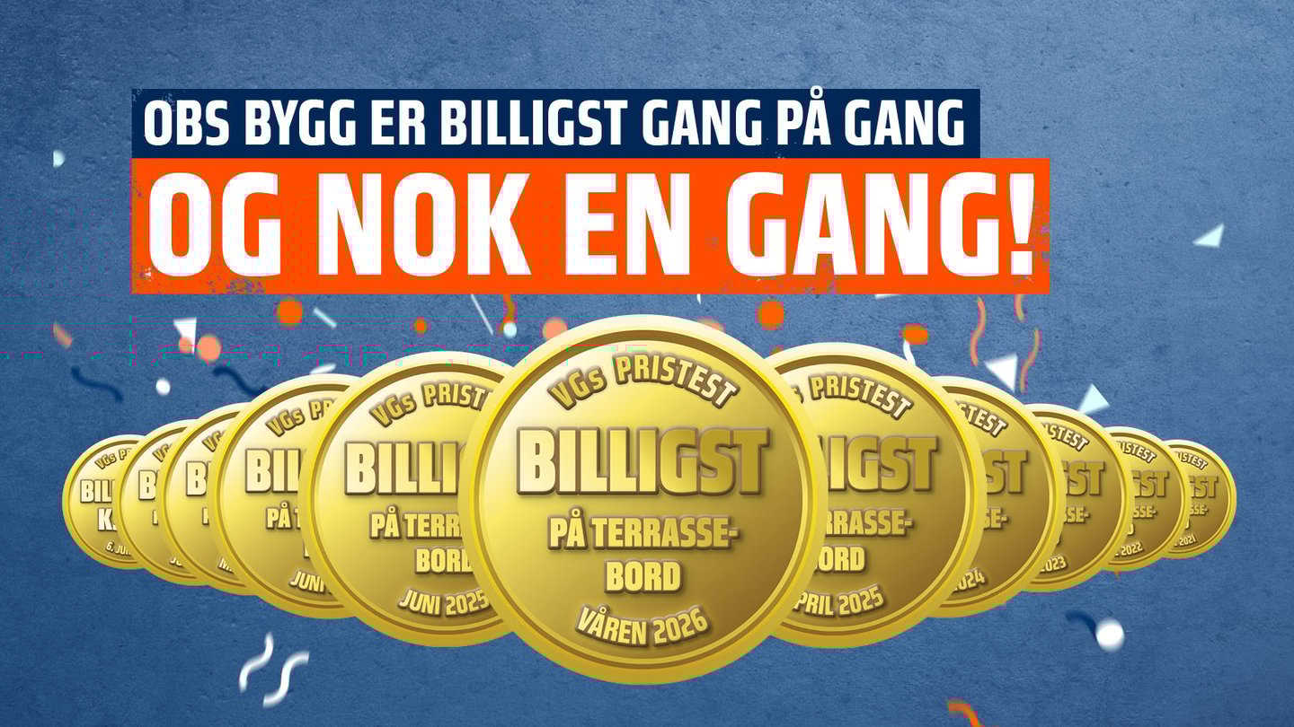 Billigst på terrassebord for 13. gang