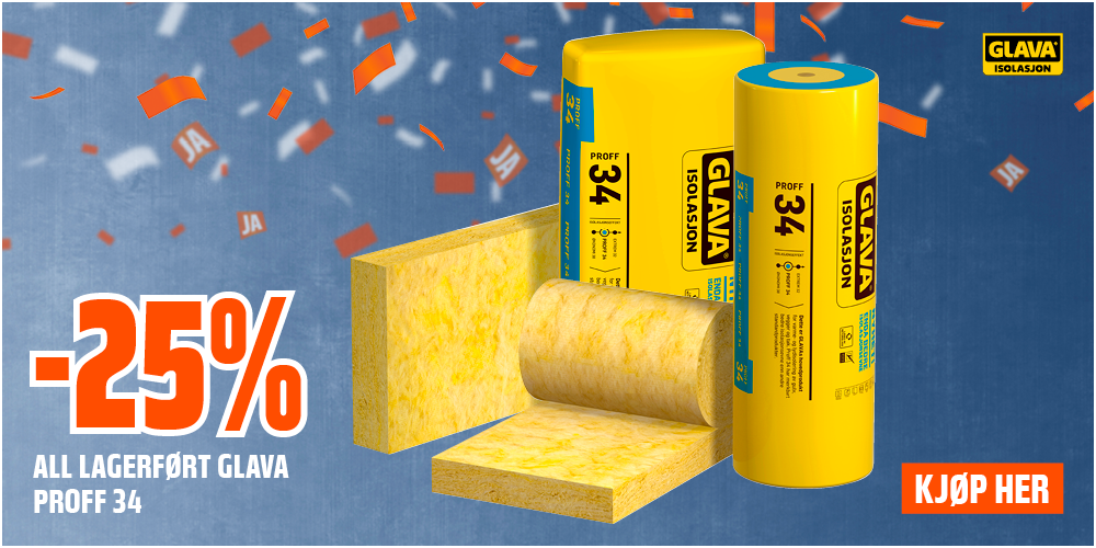  ALL LAGERFØRT GLAVA PROFF 34