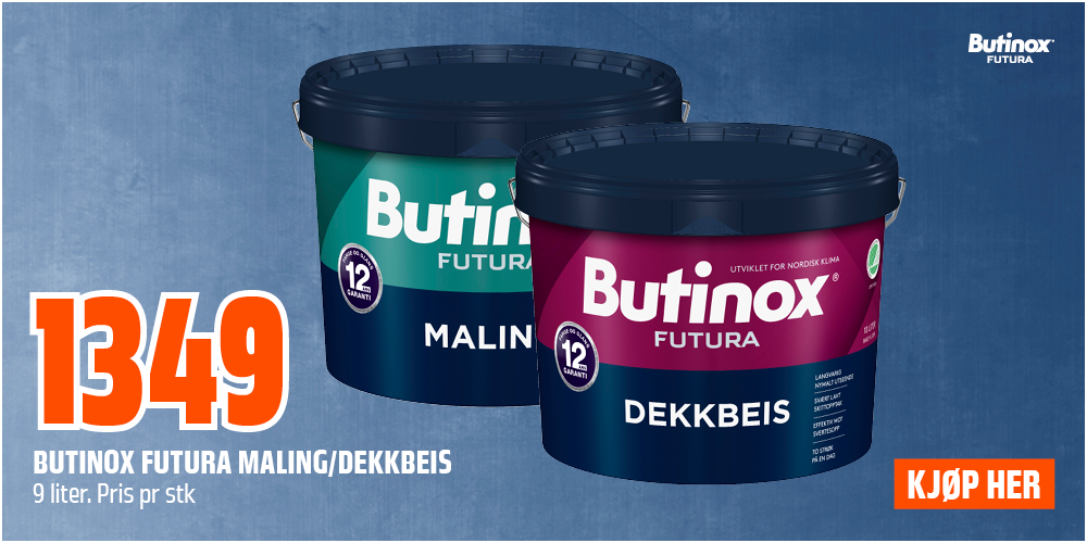 Butinox Futura maling og dekkbeis