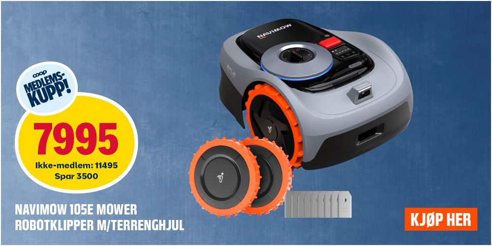 Segway Navimow 105E robotklipper m/terrenghjul