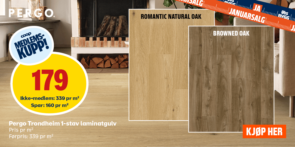 Pergo Trondheim 1-stav laminatgulv