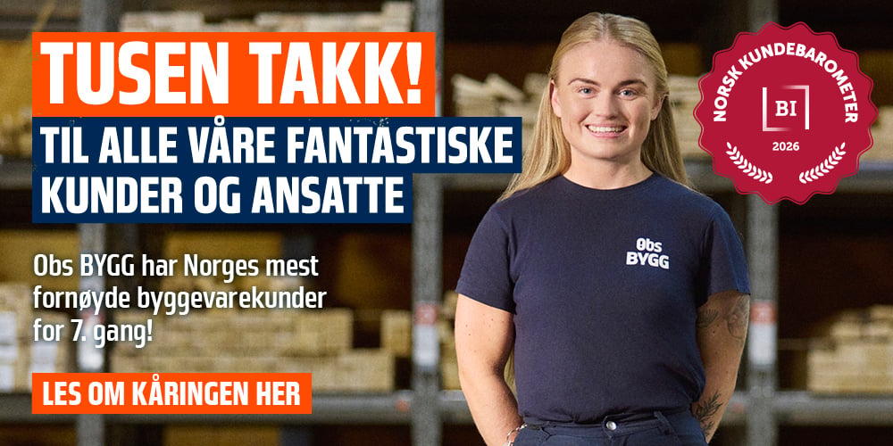 Obs BYGG topper Kundebarometeret 2026