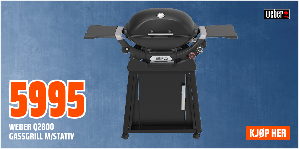 Weber Q2800 gassgrill m/stativ