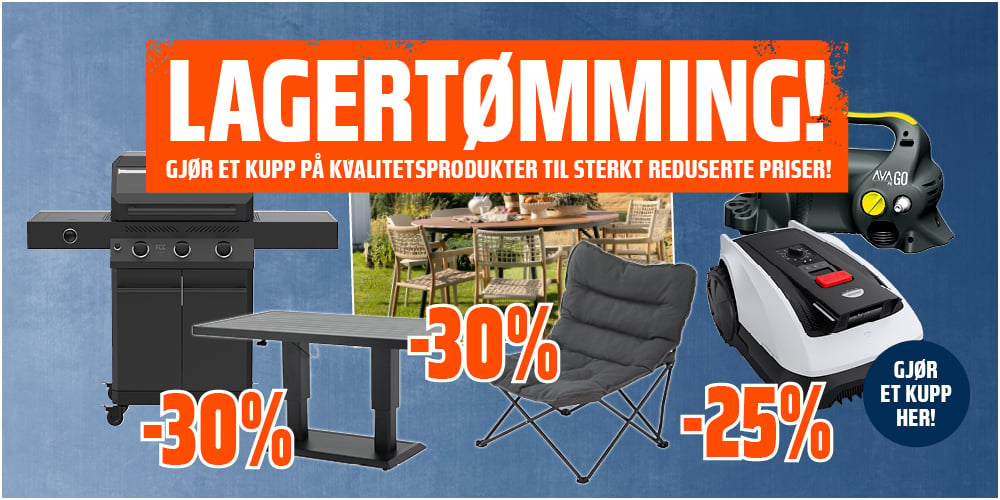 Lagertømming!