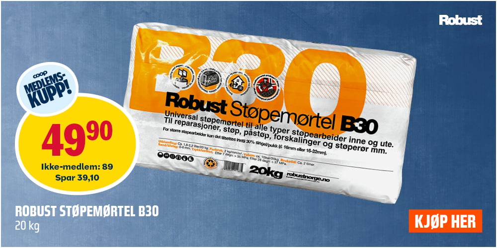 Robust Støpemørtel B30