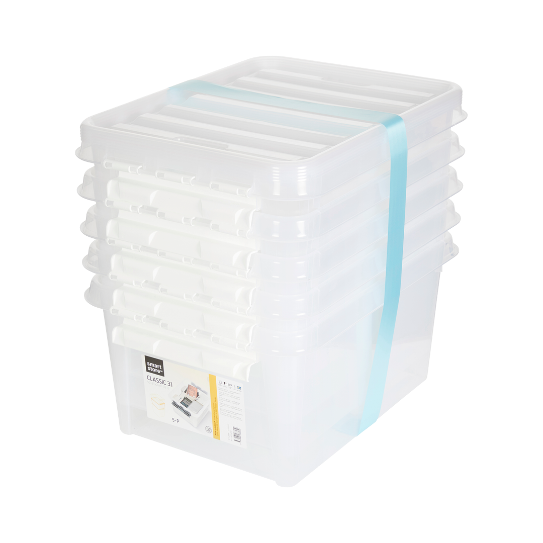 SMARTSTORE™ CLASSIC 31 L OPPBEVARINGSBOKS 5 PK