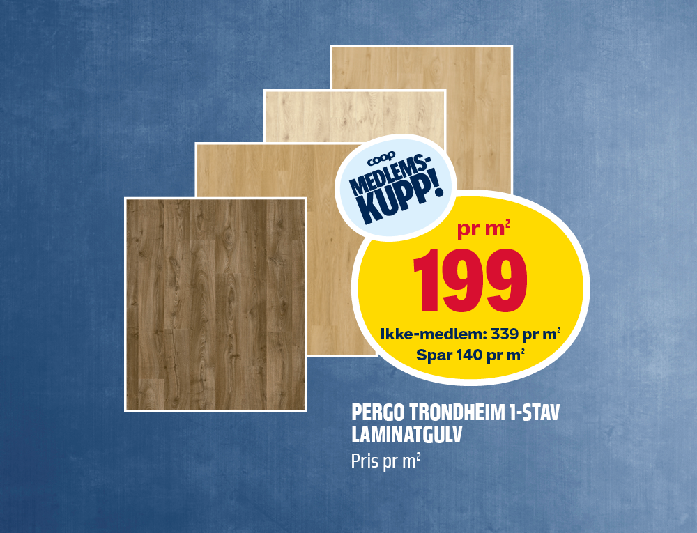 PERGO TRONDHEIM 1-STAV LAMINATGULV