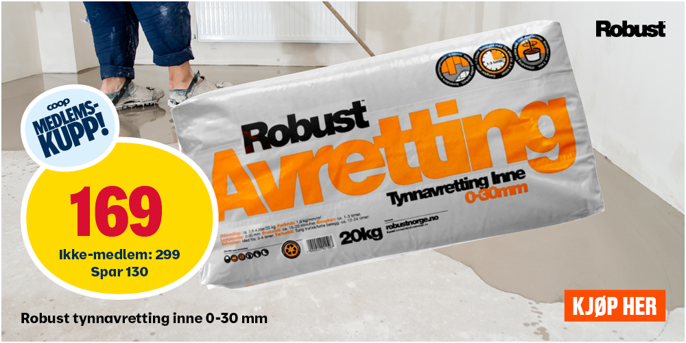 Robust tynnavretting inne 0-30 mm