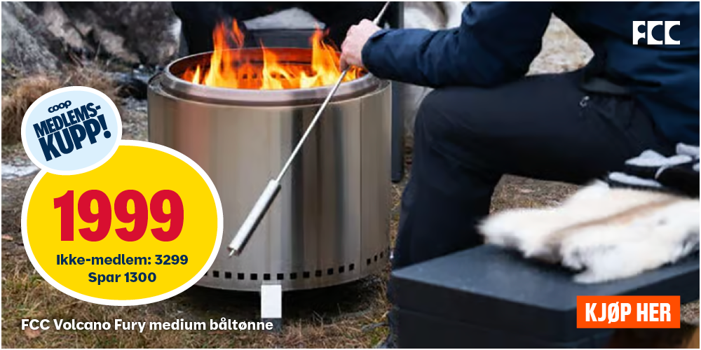 FCC Volcano Fury medium båltønne